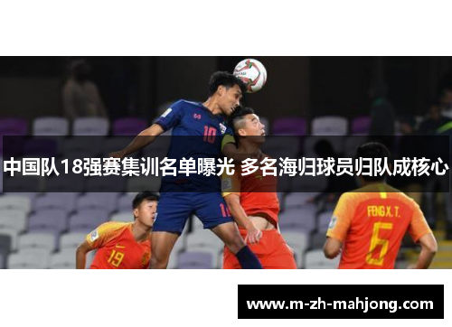 中国队18强赛集训名单曝光 多名海归球员归队成核心